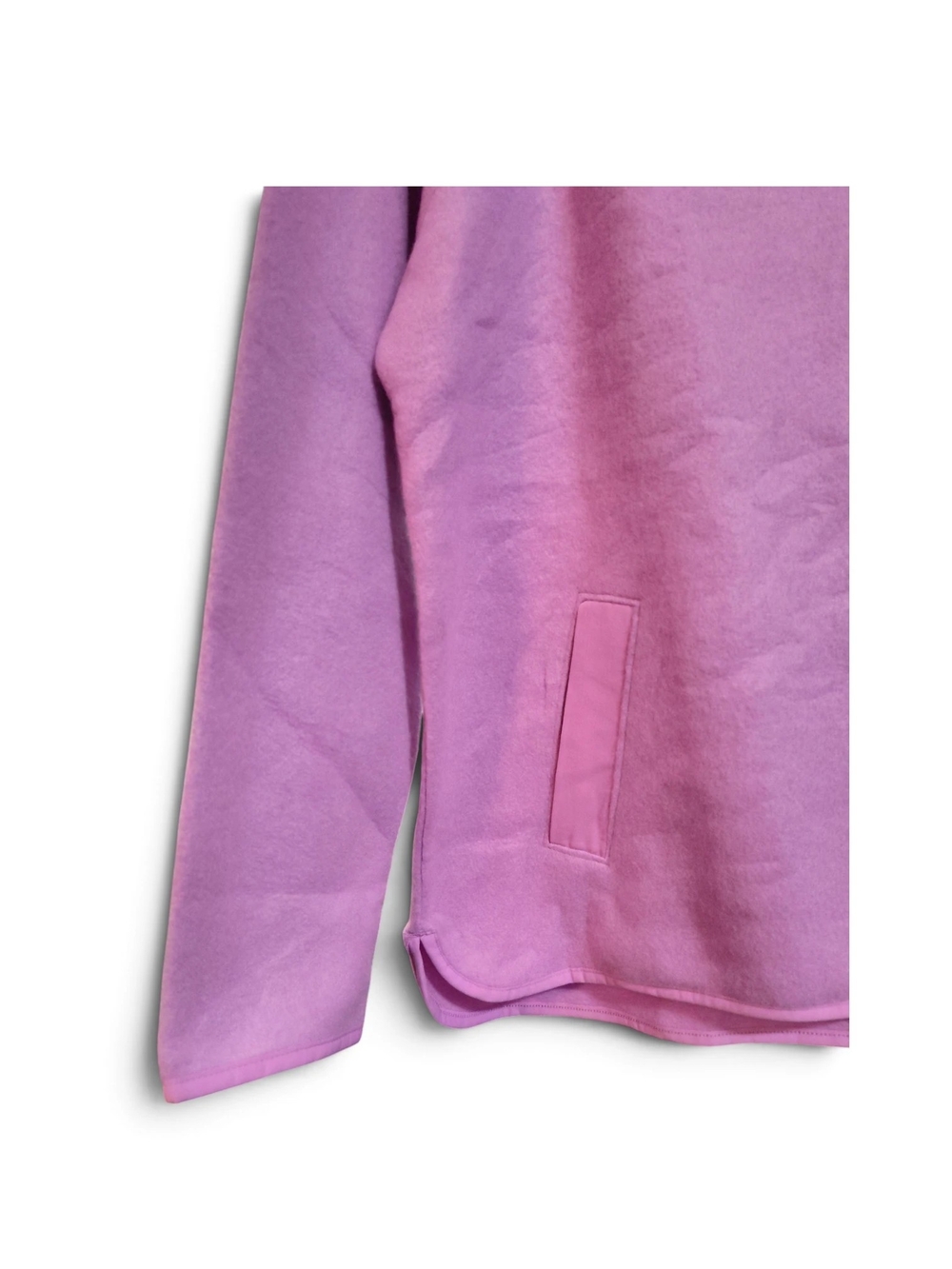 🆕 Tek Gear Essential Fleece Pullover Ultra-soft Quarter Zip Purple Pink XXL Nwt - Picture 3 of 10